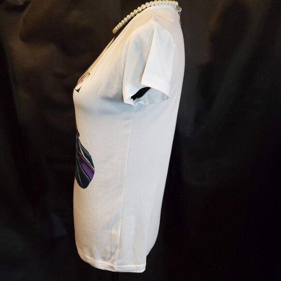 Frozen Anna Tee Shirt Women Princess Queen Gown Short Sleeve Knit T Shirt Blouse - Picture 3 of 9